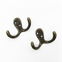 Solid American bronze Coat Hook double coat hook hook compound coat hook European adhesive hook Wall double coat hook