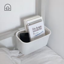 Dongha dormitory artifact bedside storage box student storage basket bedside shelf storage box adhesive hook bedroom bed