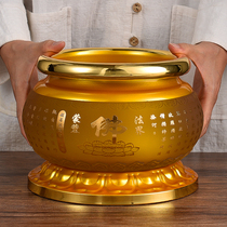 The Buddha glass honors censer home indoor xian jia wealth lucky lotus incense burning incense burner bowl buddhism appliance supplies