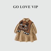 Monster to come ~ Yangqi girls dress Japanese Ulovazn childlike child Machia baby skirt suit