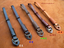 Hand-made first layer cowhide camera wristband Genuine leather SLR camera Pure leather wrist rope multi-color pressure-free letters