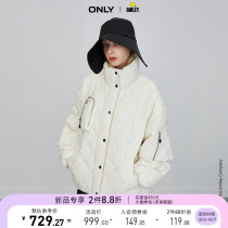 ONLY2021 winter New Smiley Smiley face joint pocket loose tide cool cotton women) 121422015