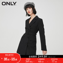ONLY2021 winter New commuter temperament simple wind waist suit dress women