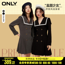 ONLY2022 Early Autumn New Waist Thin Age Reduction Pleated Dress Woman) 122307019