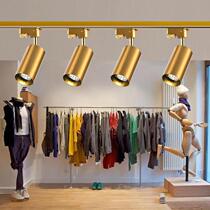 Golden spotlight ceiling lamp living room home aisle restaurant clothing store bright ceiling yellow led track light