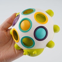 Rainbow Rubiks Cube Baby Sesele Hand Grab Shape Porous Shape Cognitive Hand Training Early Childhood Toys