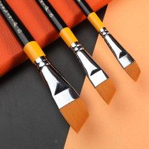 Inclined Nylon Brush Chalk Art Oil Painting Acrylic Digital Oil Painting Watercolor Pen Single Art Test Brush Set