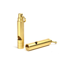Retro brass whistle life whistle outdoor survival whistle training referee whistle keychain pendant outdoor equipment