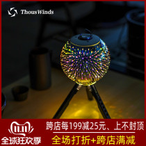 Thous Winds Goal Zero camping light 3D Fireworks Lantern tent light LED light light 3D lampshade