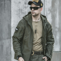 Autumn and winter shark skin soft shell outdoor suit tactical windbreaker men camouflage windbreaker men waterproof military fan jacket loose