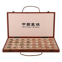 Chinese chess solid wood high-grade red sour branch folding portable with chessboard home large adult set to send elders