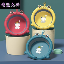   3 packs of childrens hanging folding cartoon washbasin Newborn baby special products washbasin Household products