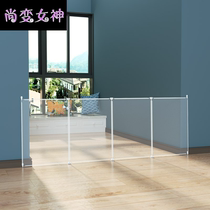 Door baffle household indoor frame door guardrail grille free of punching installation childrens pet cat and dog isolation anti-jumping enclosure
