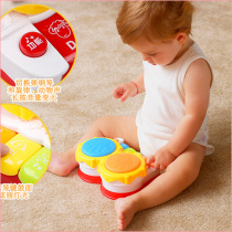Baby hands-on beat music drums Enlightenment early education toys electronic piano lights soft hands tapping electronic drums