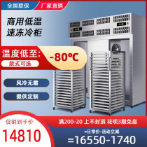 Low temperature refrigerator quick freezing freezer sea cucumber Dumpling cabinet quick freezing machine commercial small steamed buns liquid nitrogen vertical quick freezing cabinet