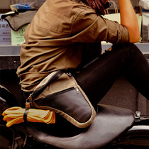 Retro waist leg bag men multi-function universal locomotive running bag saddle bag riding leg bag mobile phone bag cross small bag