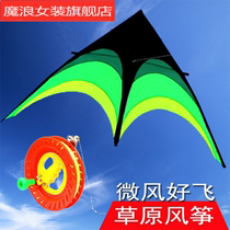 Weifang kite Rewheel breeze umbrella Prairie triangle kite 2 meters 2 8 meters large grassland