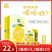 (Oh my God)Honey Grapefruit tea Honey Grapefruit White tea 250ml*16 boxes Summer greasy fruity tea drink FCL