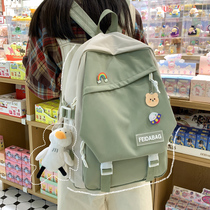 Hipster schoolbag female ins Korean version of high school students junior high school students three to five six years of large capacity backpack