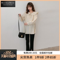 MORGOMON maternity dress fashion doll shirt cotton comfortable pregnancy wear tide mother loose thin shirt LL0811