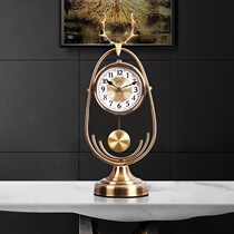 Nordic clocks and clocks ornaments modern home desktop living room creative art fashion old European luxury clock