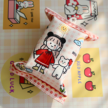 dooda new Korean net red little girl paper towel pumping paper towel bag paper towel set home cute creative fabric