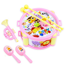 (Flagship store) baby puzzle hand drum male girl beat drum baby waist drum percussion play instrument