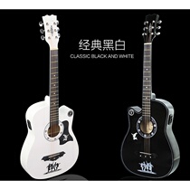(Flagship store) 38 inch folk Basswood guitar color electric box Guitar pickups for beginners for beginners