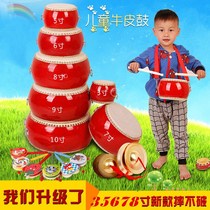 (Flagship store) Infant childrens waist drum childrens kindergarten home beating Teaching Drum new Tambourine