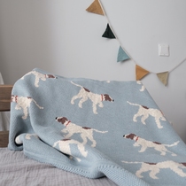 sweetLIVING cotton soft baby cover blanket Nordic style knitted quilt air conditioning by puppy blanket