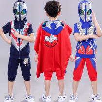 Cyro Altman 61 Childrens Performance Costume Boys Summer Superman Performance Clothes Spider-Man Walk Show Set