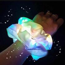 LED luminous large intestine rope Hairband head rope female tie head leather band Simple luminous headdress Net red ins trampoline artifact