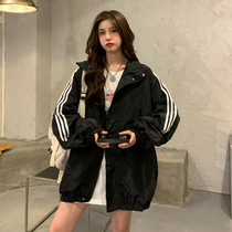 Sports baseball suit jacket womens autumn 2021 new BF wind wild casual thin long-sleeved jacket sweet cool top