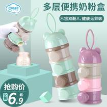 Milk powder box baby milk powder box large-capacity milk powder sub-packaging box multi-functional storage box portable milk powder box