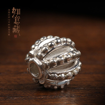 Ruyizang Crystal Bodhi beads with beads accessories 925 silver air sea beads five-strand pestle head bead pendant custom