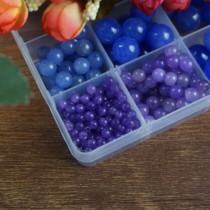 Beaded natural dyed Jade B goods purple beads loose beads diy jewelry accessories accessories 4mm6mm8mm13mm