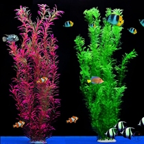 Fish tank landscaping aquatic and grass supplies package small ornaments ecological simulation decoration soft plastic large high green grass