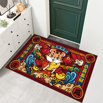 6035 floor mat festive door mat 50*80 home door Tiger New Year absorbent mat