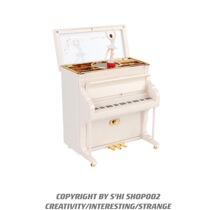 Shi house piano music box rotating dance ballet girl music box vertical piano chain Clockwork