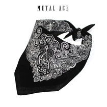 Cashew flower hiphop headscarf male hipster sports square headband hair belt motorcycle headscarf female Baotou absorbent