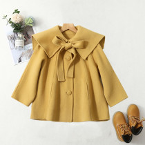 Girls Double-sided Cashmere Coat Children's Woolen Coat Short Children's Woolen Coat New Western Style Thickened