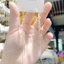 Net Red 2021 new 1314 Anti-lose ear line Korean temperament 520 Flow Su Earrings Female Sonic Boom of Sonic Boom