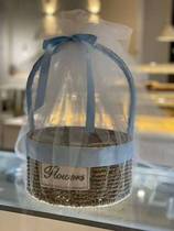 Full Moon with hand ceremony straw fruit empty basket return Rattan woven flower arrangement packaging wedding practical hand woven flower basket