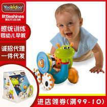yookidoo music snail learning climbing toy Baby guide crawling Multi-function stacking ferrule electric