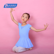 Girls practice uniforms Spring and Autumn Childrens gymnastics uniforms Long sleeve dance costumes cotton ballet costumes New