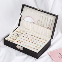 First Accessories Box Containing Box Japan-Japan Pop Ornament Box Double multifunction ear nail containing portable earrings ring