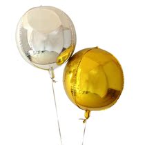 1pc Party Pure Gold Sliver Round Shape Ballon Foil Balloons