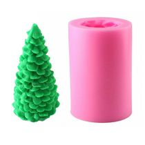 3D Christmas Tree Silicone Candle Soap Fondant Mold Cake Cho