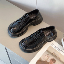 WUXIE - UK College of England College Female Cross Female Cross with thick soles of commuter leather shoes