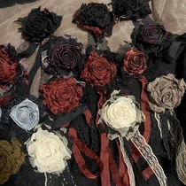 TeNg original design hand of dark wind lolita dry rose bra needle neck - hair clip hair - jacket